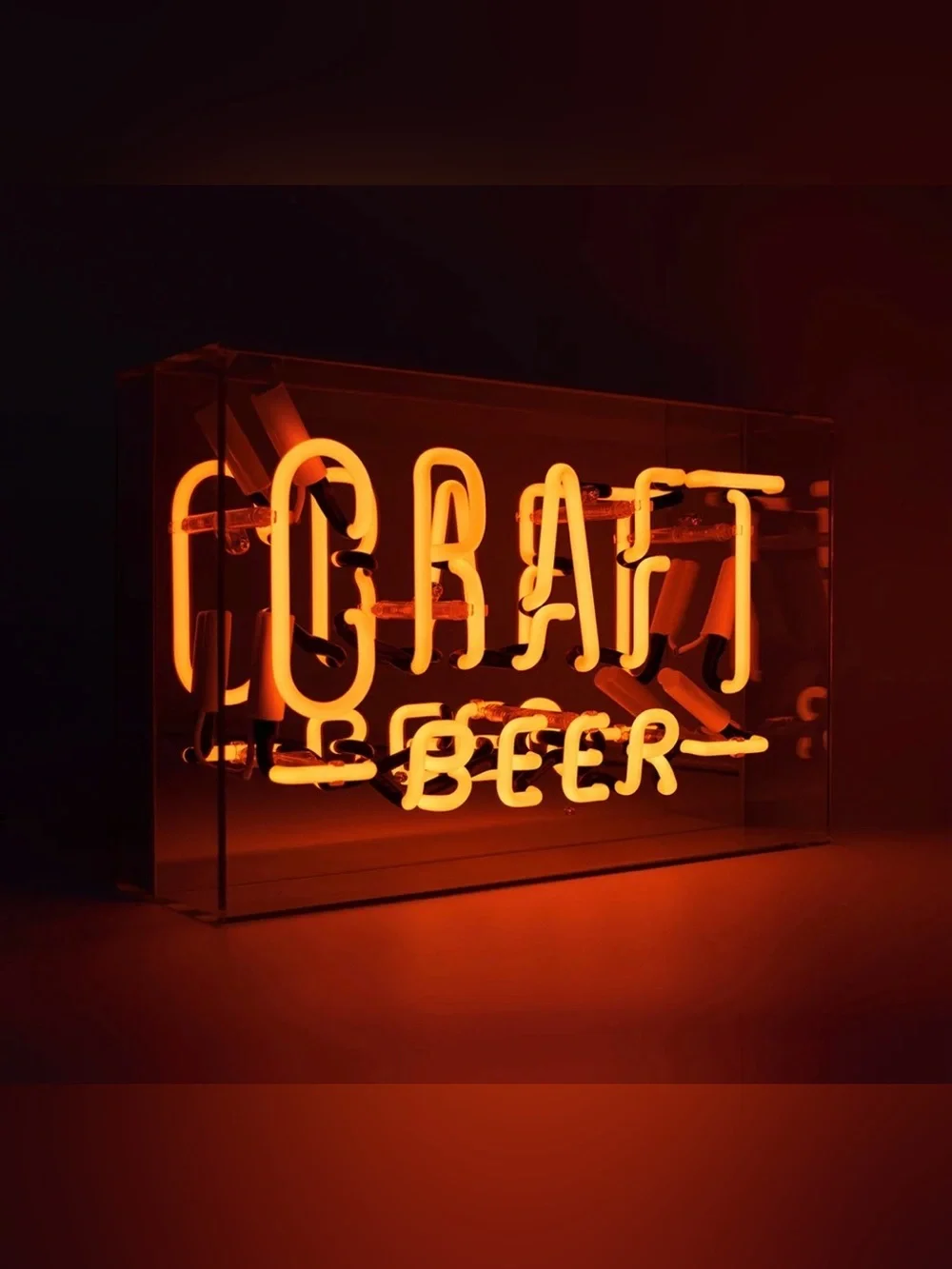 LOCOMOCEAN | CRAFT BEER GLASS NEON BOX 🍺🧡✨